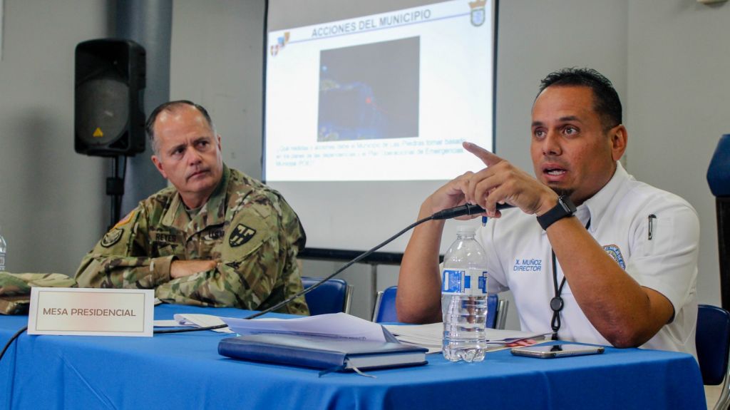  La Guardia Nacional y el municipio de Las Piedras realizan ejercicio de plan de emergencia a tormentas y huracanes 