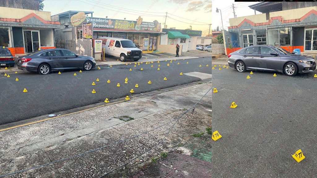  En video la violenta escena del tiroteo en Vega Baja que dej&oacute; dos muertos 