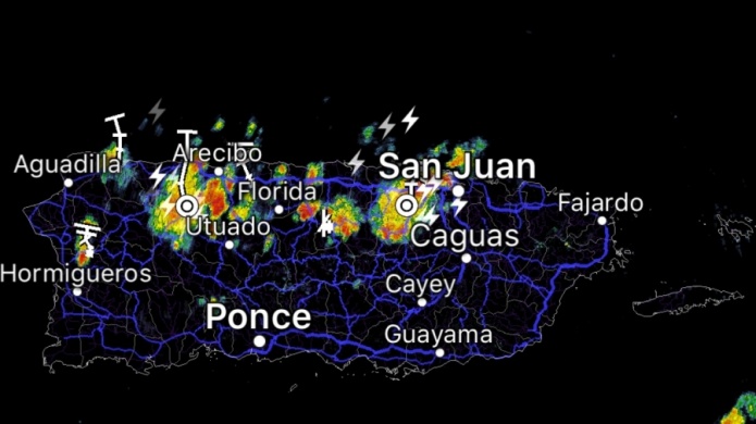 Fuertes lluvias y tormentas elÃ©ctricas hacia el centro y norte del paÃ­s.