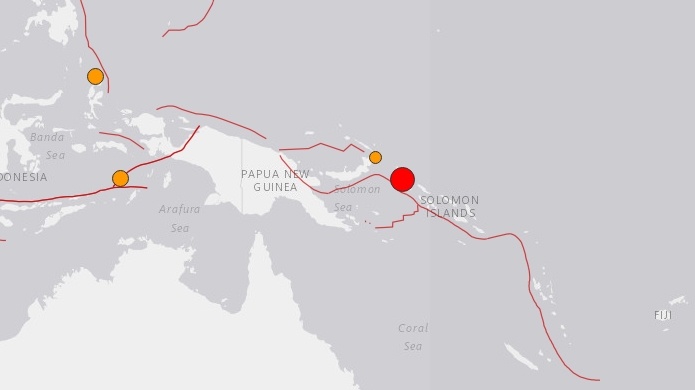 Alerta de tsunami tras un terremoto de 8,0 en las Islas SalomÃ³n y PapÃºa Nueva Guinea