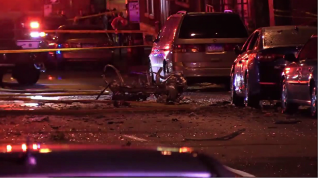  Video: Tres hombres muertos al explotar un carro en una ciudad de Pensilvania 