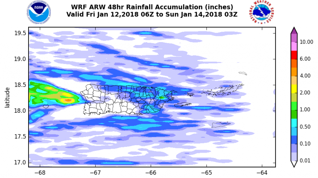  Lluvias dispersas hacia el este, durante el fin de semana, sin acumulaciones significativas 