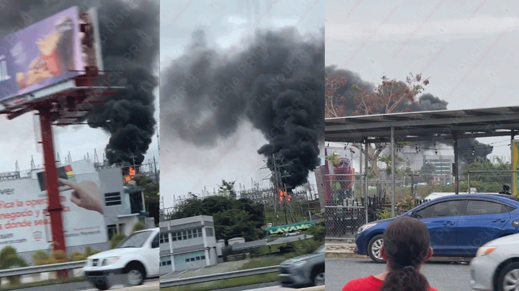  Otro video muestra el incendio en Central Monacillos que ha dejado a miles sin luz 