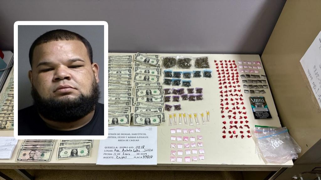  Cargos por drogas contra residente de Guaynabo 