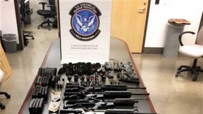 Incautan 16 armas que iban a ingresar a MÃ©xico desde EEUU