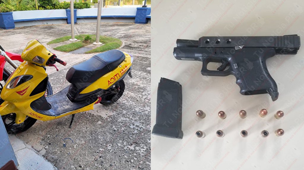  Andaba en una &ldquo;Motorita&rdquo; con una pistola ilegal y se encontr&oacute; con los de Autopista Ceiba 