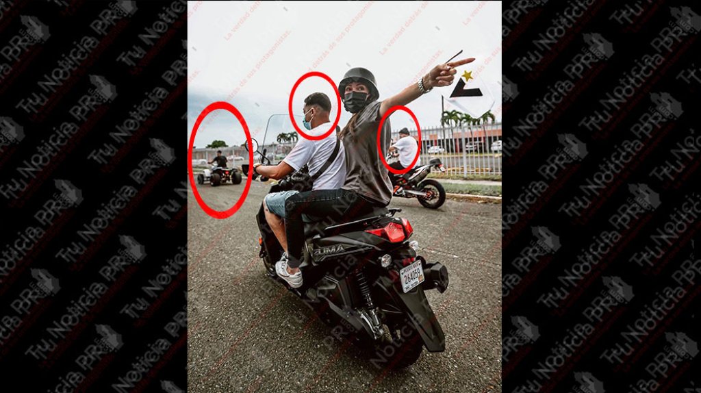  Con vehículos “Todo Terreno” (ilegales) y motoristas sin Casco anda Lúgaro por Cataño 