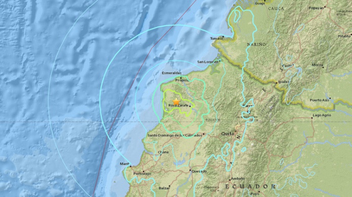 Un sismo de magnitud 6,7 sacude Ecuador