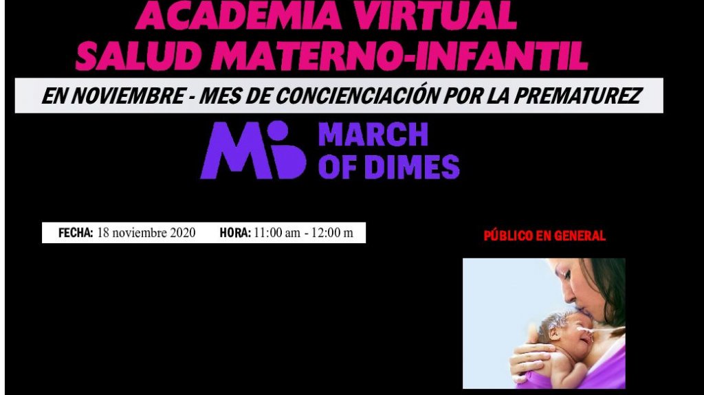  March of Dimes Puerto Rico dar&aacute; su primera Academia Virtual de manera gratuita 
