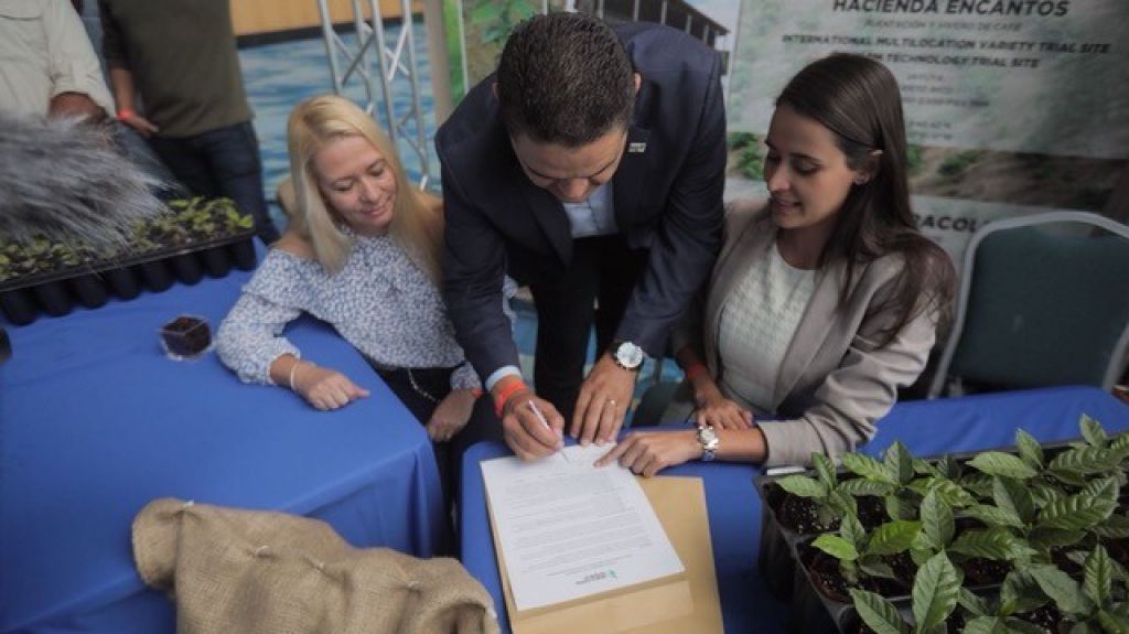  Caficultores firman acuerdo con PRCR y World Coffee Research 