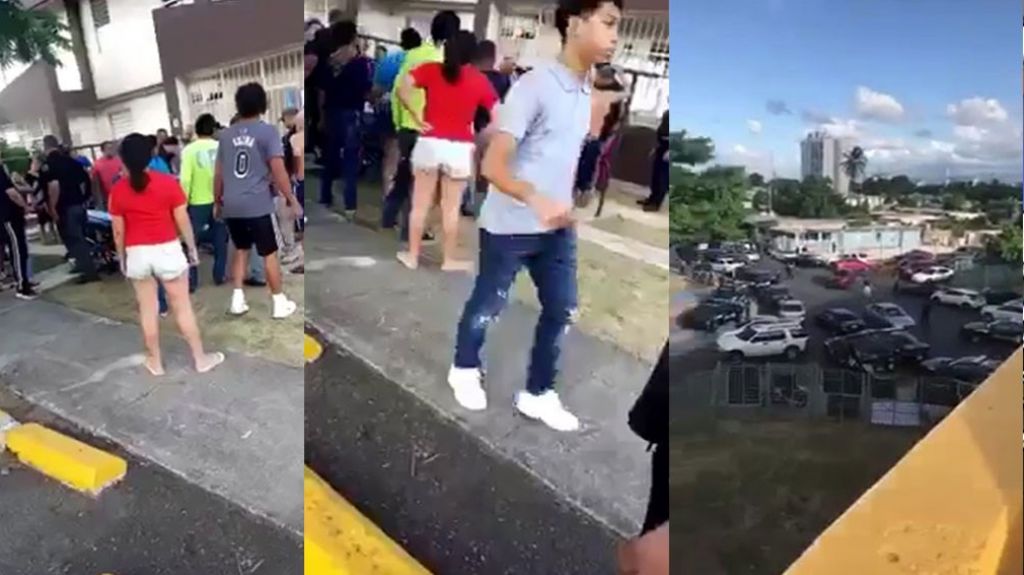  Video del mot&iacute;n que se form&oacute; en residencial de Cata&ntilde;o luego de intervenci&oacute;n policiaca que dej&oacute; un herido 
