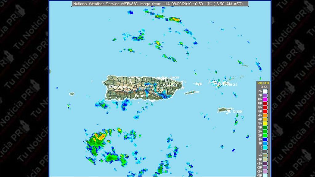  Resumen del estado del tiempo para Puerto Rico del viernes, 9 de agosto de 2019. 