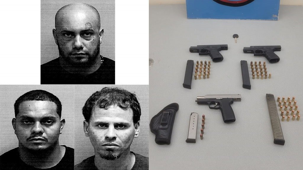  A la c&aacute;rcel tres hombres arrestados con armas en Juana D&iacute;az 
