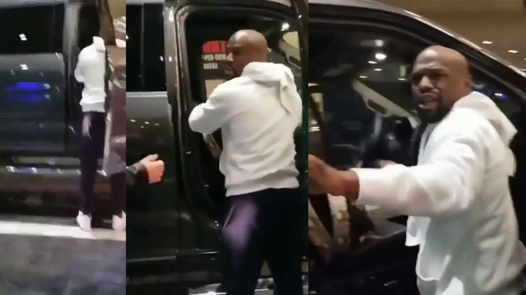  Video: Molesto boxeador Floy Mayweather con sus fans porque lo grababan 