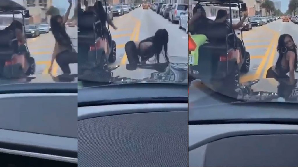  Video: Mujeres en Miami detienen el auto de &ldquo;Cosculluela&rdquo; y comienzan a perrearle frente al auto 