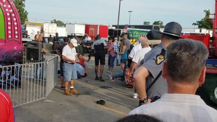 Video: Un muerto y siete heridos en accidente en la feria de Ohio (Fuertes Imagenes)