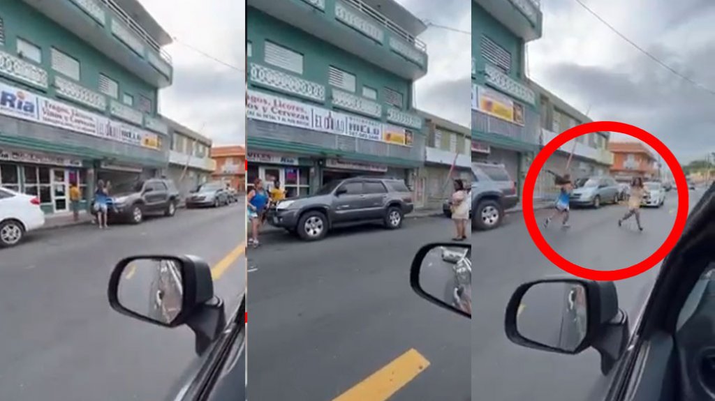  Video: En Barrio Obrero mujer ataca a otra a &ldquo;Sombrillazo&rdquo; limpio 