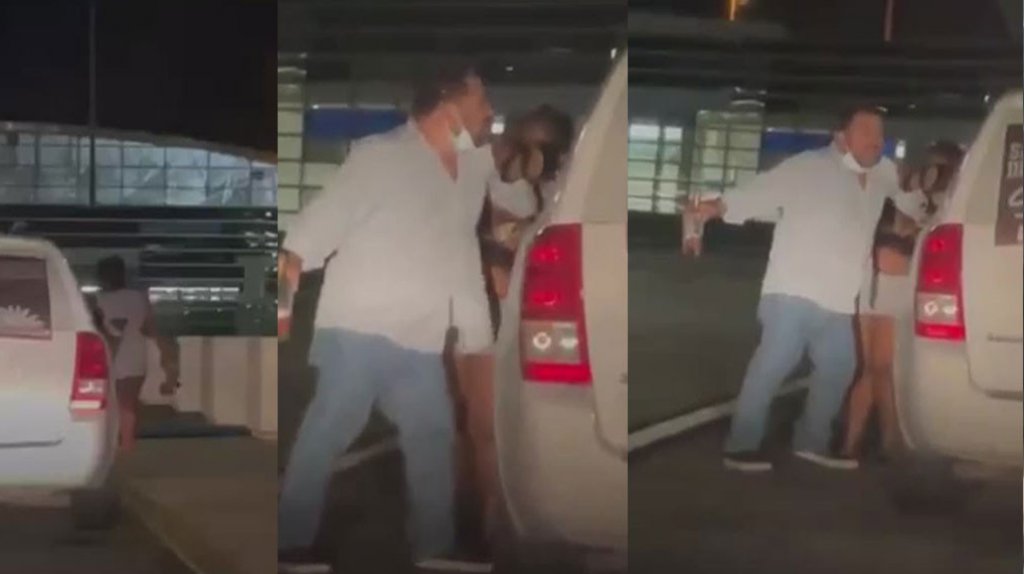  Captan en video a una turista agrediendo a un hombre en el aeropuerto Luis Mu&ntilde;oz Marin 