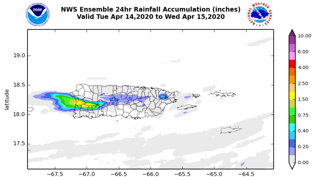  Aguaceros dispersos esta tarde hacia la región oeste 