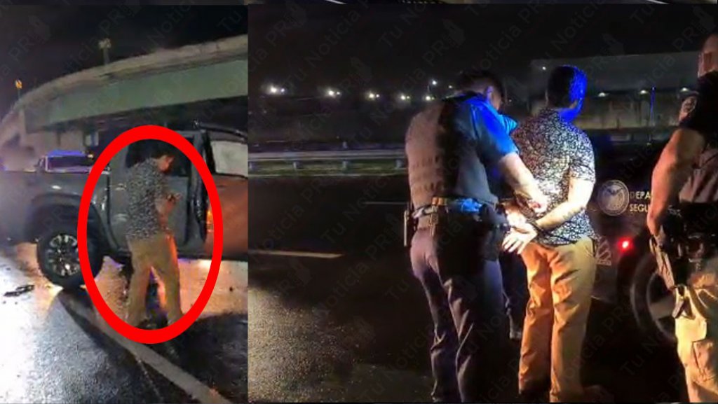 Video: Momento en que arrestan conductora que se estrell&oacute; con un veh&iacute;culo estacionado en el paseo en Bayam&oacute;n 