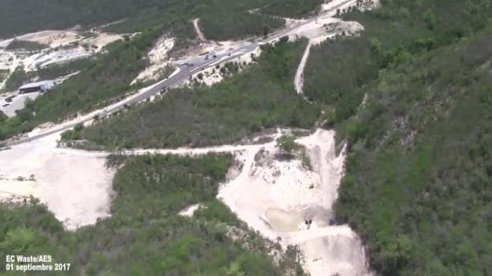 Video: InspecciÃ³n aÃ©rea realizada por el Senado en las instalaciones de EC Waste en PeÃ±uelas y AES en Guayama