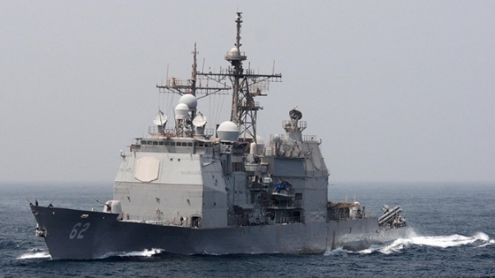 Un 'drone' estadounidense se estrella contra un crucero de misiles en California