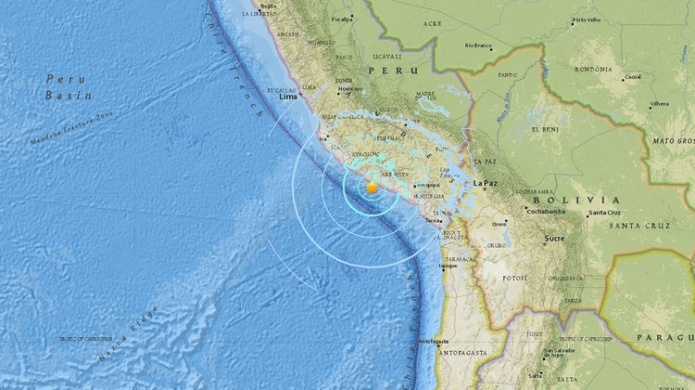 Un fuerte sismo sacude las costas del sur de PerÃº