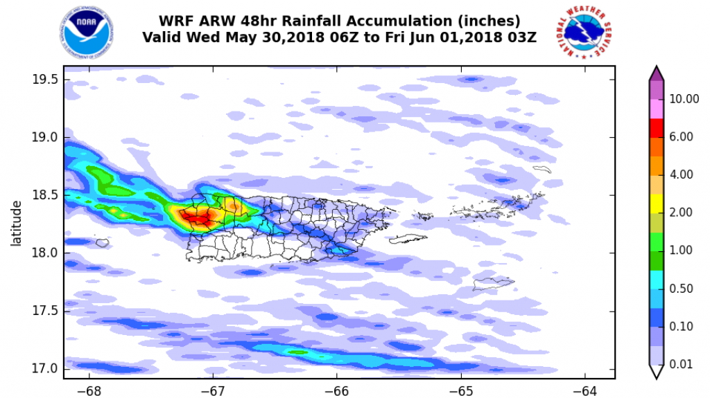  Aguaceros continuar&aacute;n manifest&aacute;ndose a trav&eacute;s de la regi&oacute;n 