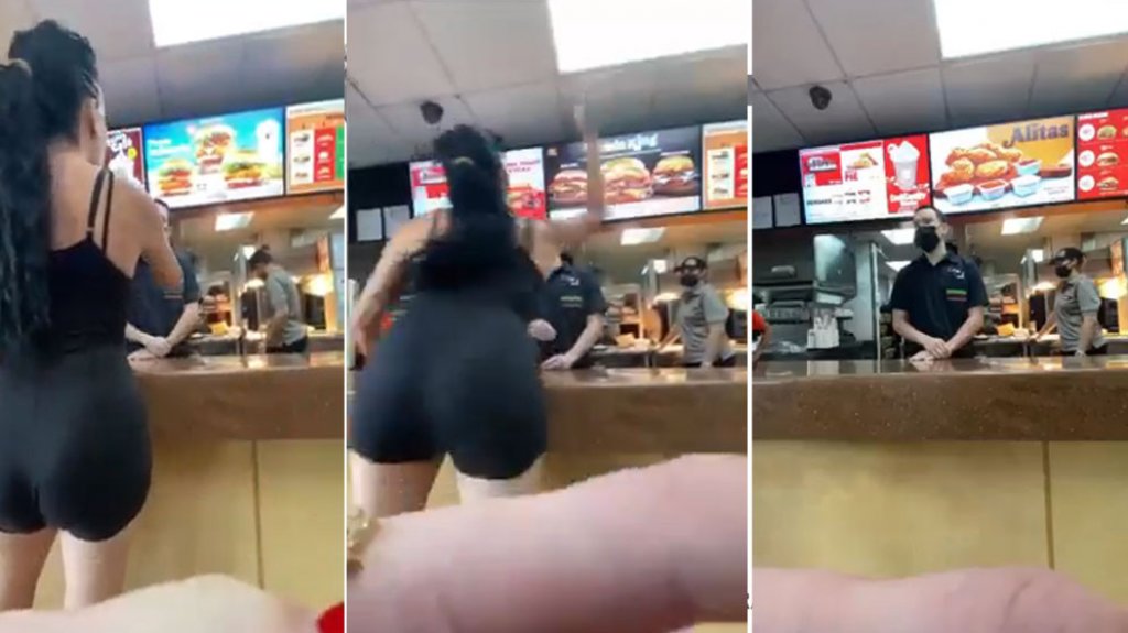  Video: Gerente de “Fast Food” en PR, enfrenta con su “santa calma a una “Yal Guapetona” 