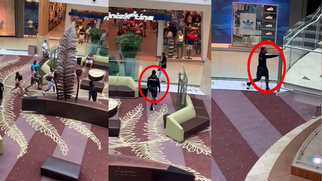  Video: Momento en que un hombre armado amenaza a otro dentro de centro comercial de Florida 