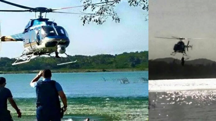 Video: Fura y Swat realizan rescate de una pareja en la Laguna Tortuguero de Vega Baja
