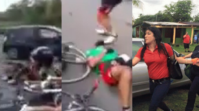 Video del momento que conductora "Borracha" atropello ciclistas en LoÃ­za 