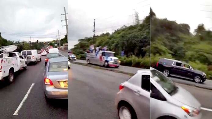 Video: Ciudadanos critican caravana de Ricky Rosello en contra del tránsito por toda la numero uno 