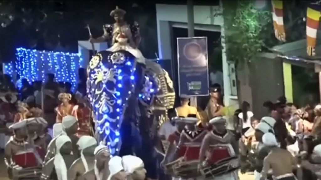  VIDEO: Un elefante enfurecido embiste a una multitud durante un desfile en Sri Lanka 