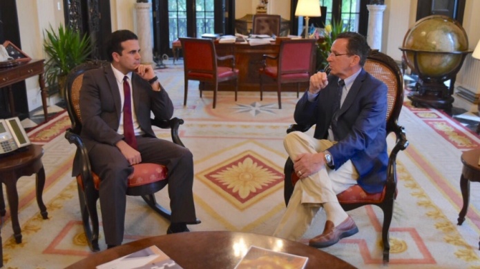 Gobernador RossellÃ³ Nevares se reÃºne en La Fortaleza con el gobernador de Connecticut