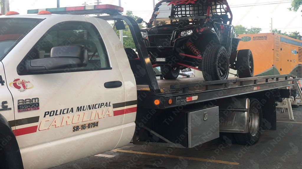  Fotos: Otro todo terreno con tablilla confiscado por los municipales de Carolina 