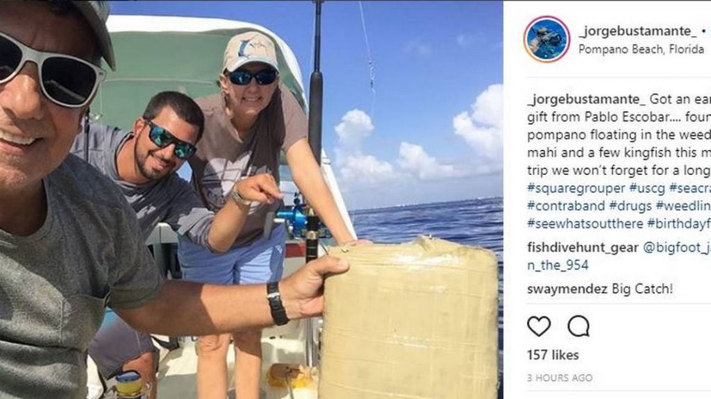  Sali&oacute; a pescar pero lo que se encontr&oacute; fue un "regalo de Pablo Escobar" 
