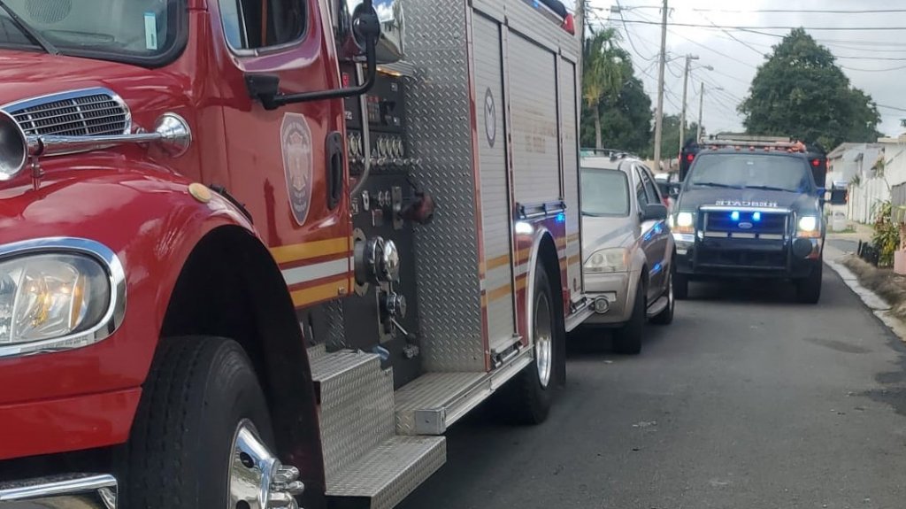  Fotos: Rescatan un perro que qued&oacute; pillado entre dos paredes en Yabucoa 