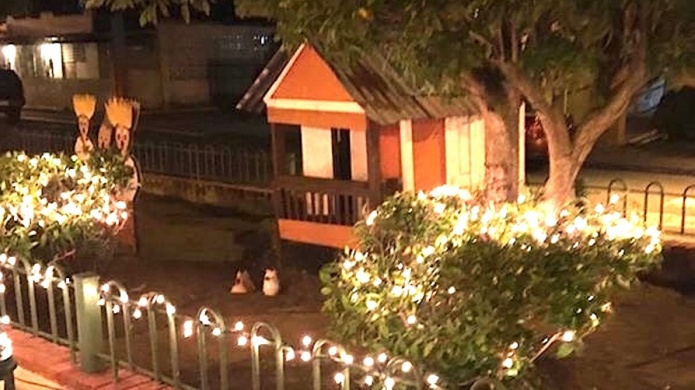 Vecinos se organizan e iluminan LoÃ­za para recibir la Navidad