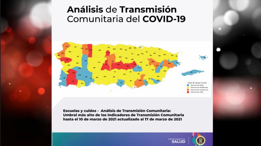  Informe del Sistema de Vigilancia coloca a 9 pueblos en nivel de transmisión comunitaria alta 