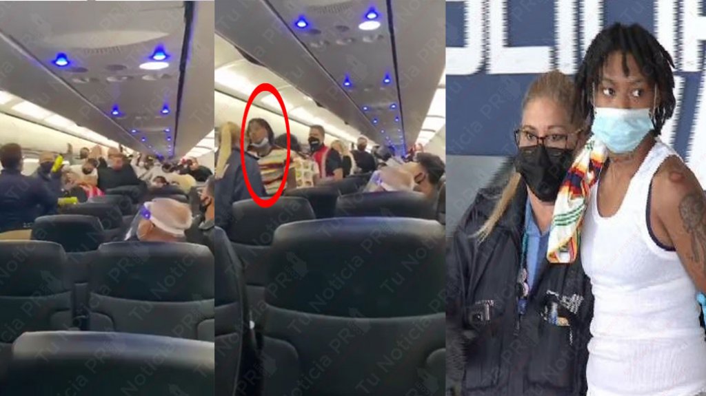  Nuevo video muestra otro Angulo de la &ldquo;Cartelera de boxeo&rdquo; dentro del avi&oacute;n de Spirit que aterriz&oacute; en PR 