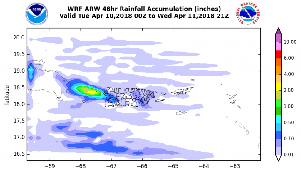  Lluvias dispersas se manifiestan a trav&eacute;s de nuestra regi&oacute;n, mientras incrementa el oleaje 