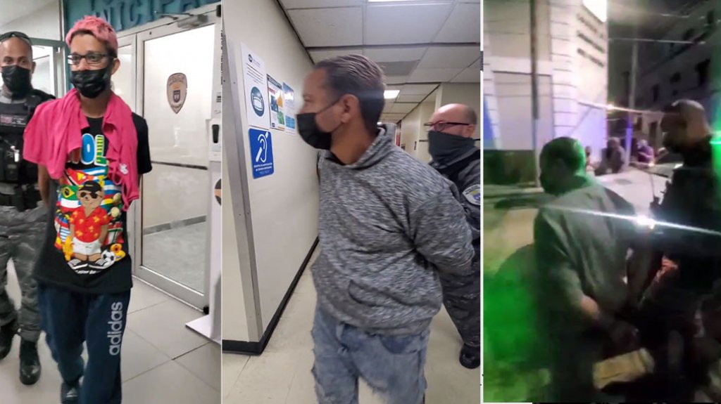  Video: Arrestan en Bayam&oacute;n a hombre con sus dos hijas y sus dos yernos por alterar cheques 