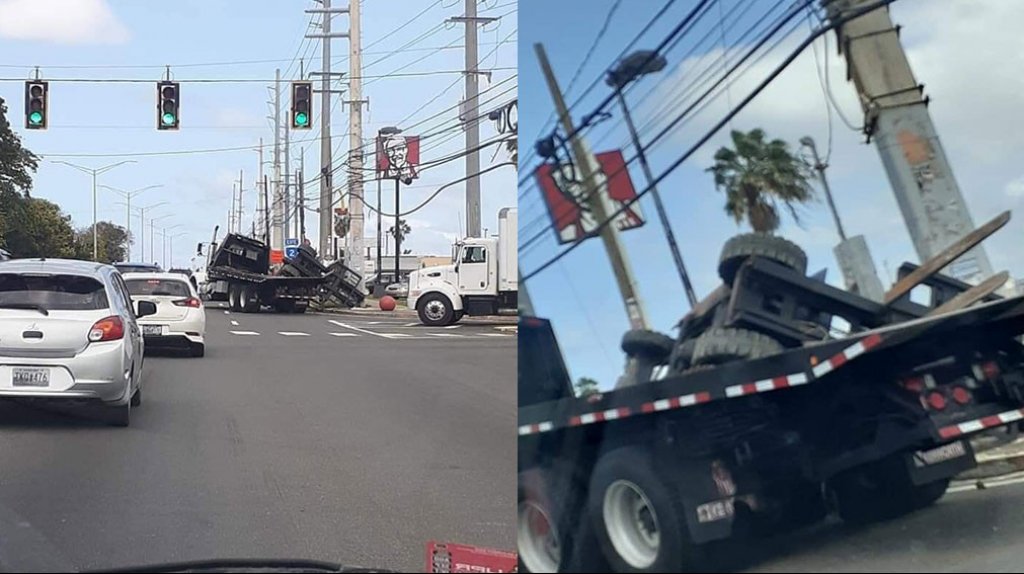  Sin heridos accidente con equipo pesado que cay&oacute; de una gr&uacute;a en Camuy 