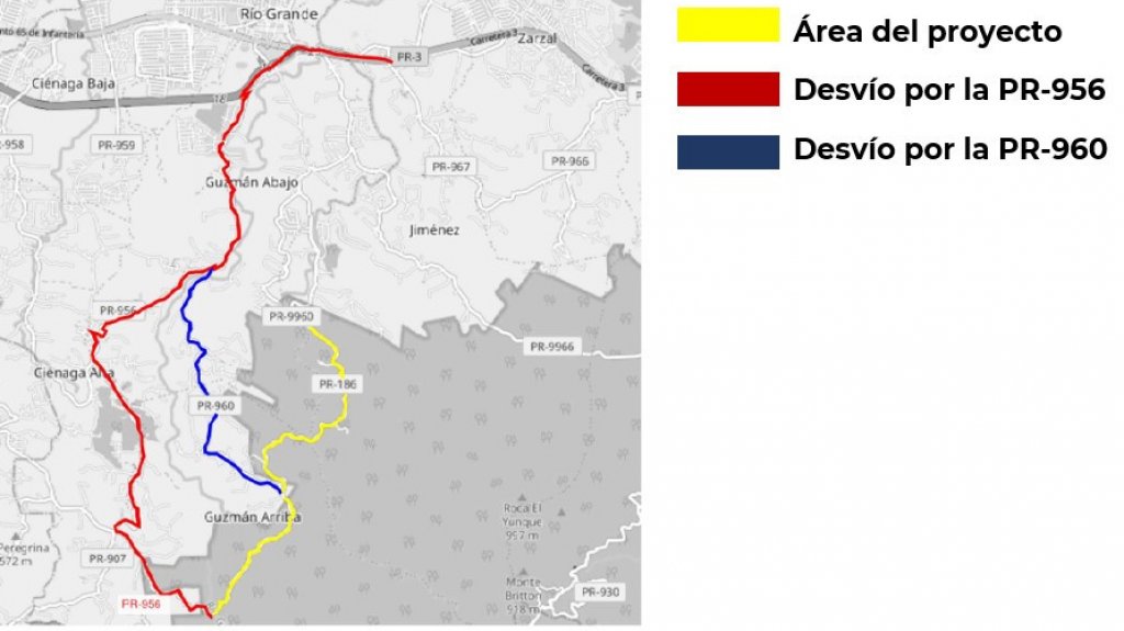  Repararán carretera que discurre por El Yunque: labores demorarán unos 20 meses 