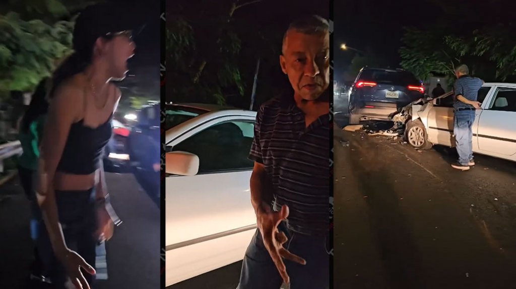  Video: Molesta conductora luego que su hijo resultara herido por con conductor que ten&iacute;a &ldquo;4 palos&rdquo; encima y choco 