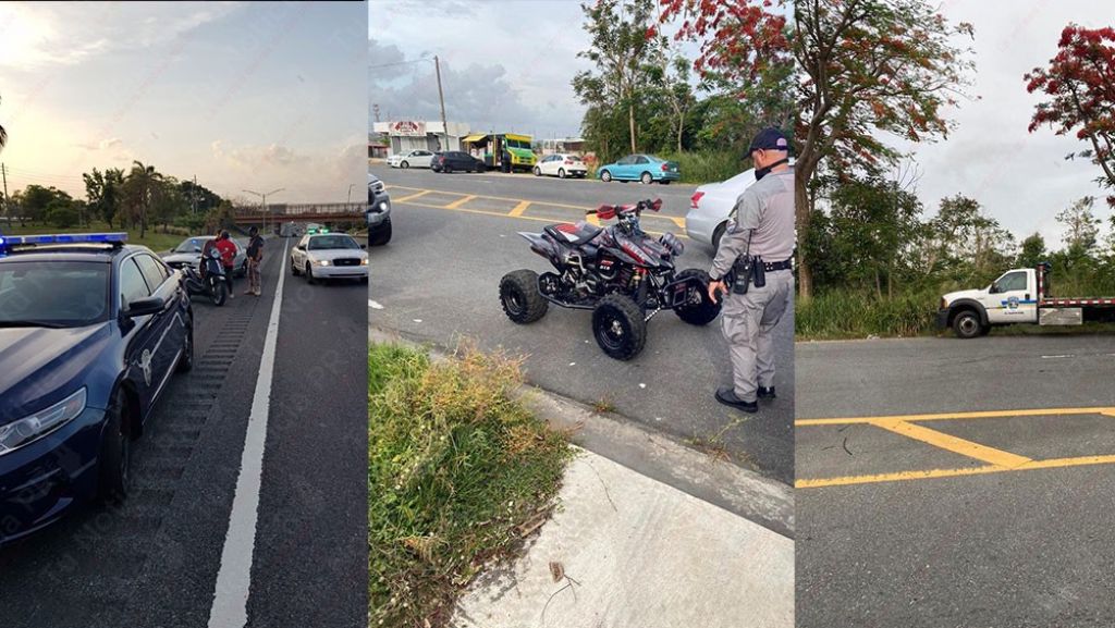  Video: Cierran la autopista en Barceloneta, un polic&iacute;a herido, arrestados, ocupan motoras y &ldquo;Four Track&rdquo; durante una persecuci&oacute;n 