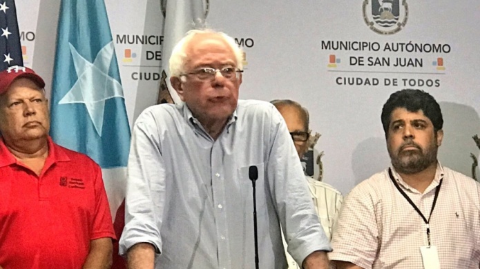 Senador Sanders asegura conmovido que Puerto Rico no estÃ¡ solo