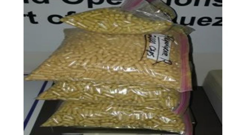  CBP incauta 37 libras de narc&oacute;ticos ocultas en envases de suplementos de salud y hojas de tabaco 