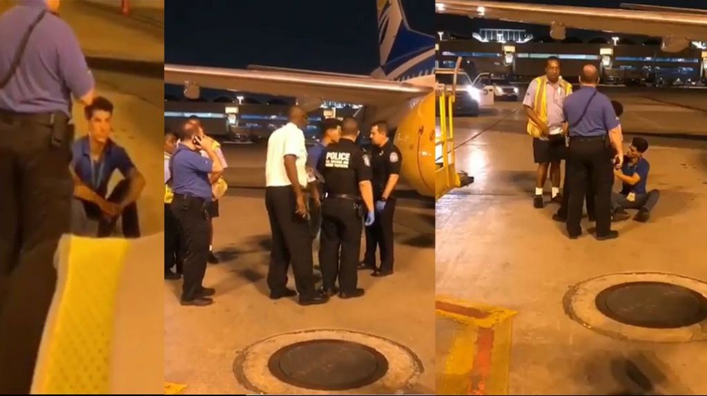  Video: Momento en que encuentran a un cubano que lleg&oacute; a Miami escondido en un avi&oacute;n 